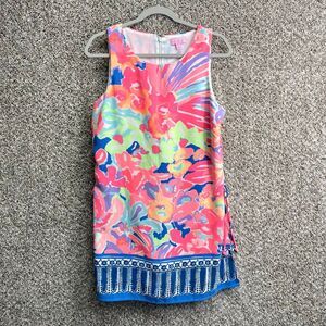 Lilly Pulitzer Romper Women's 10 Donna Playa Hermosa Shift with Side Ties